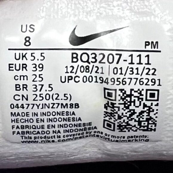 Nike Revolution 5 Womens Running Shoe White Pink Green BQ3207-111 Size 8 - Picture 9 of 16